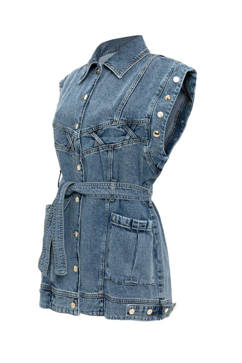 Yuliya Denim Vest - Görsel 2