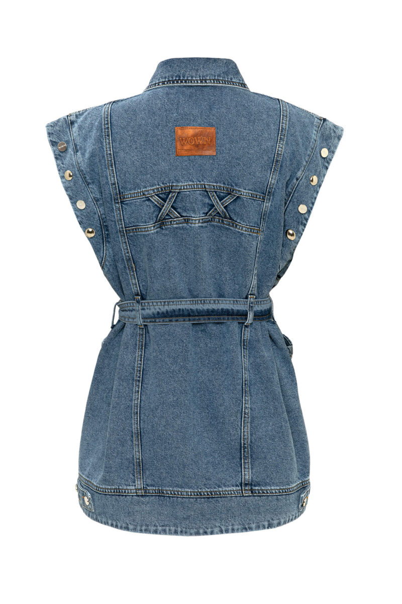 Yuliya Denim Vest - Görsel 3