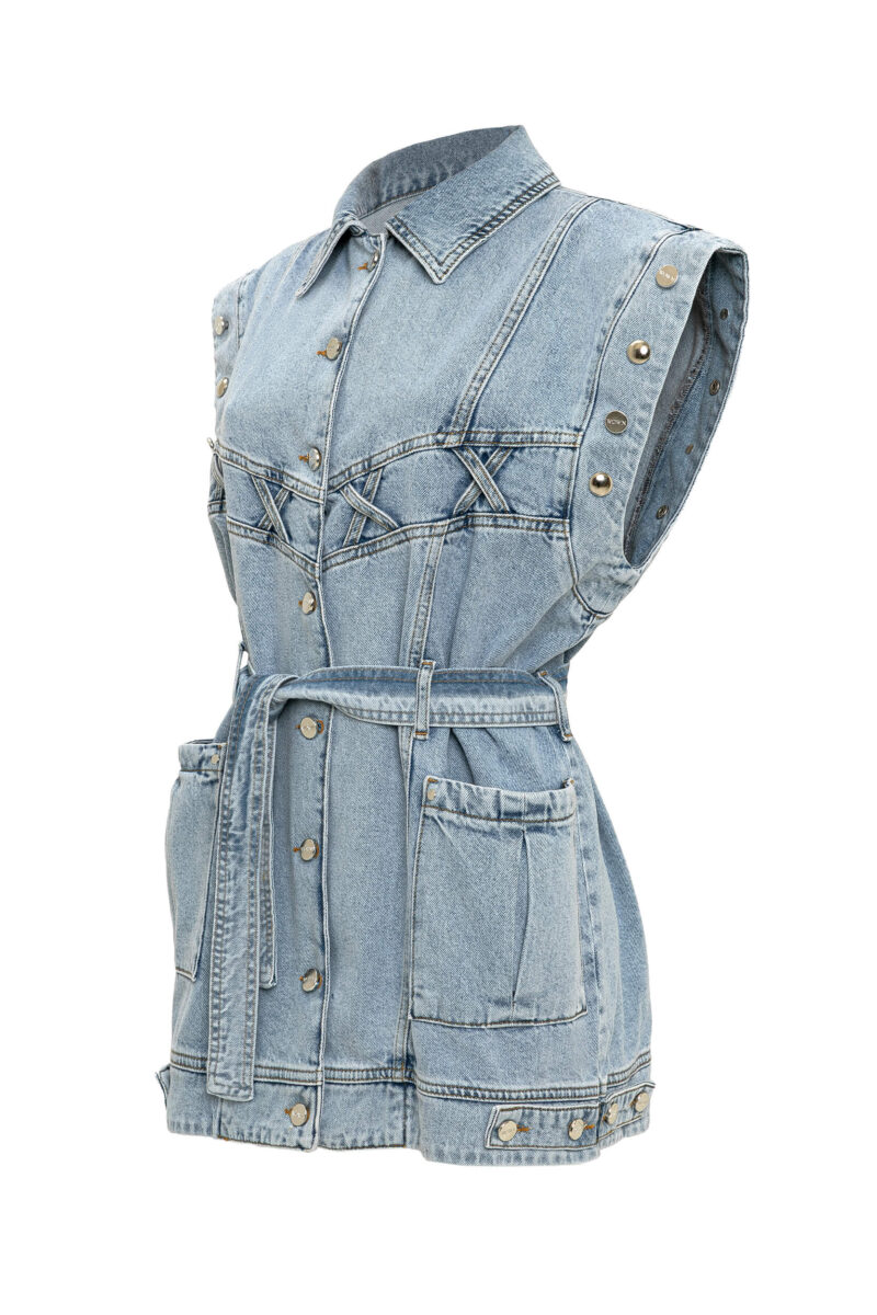 Yuliya Denim Vest - Görsel 2