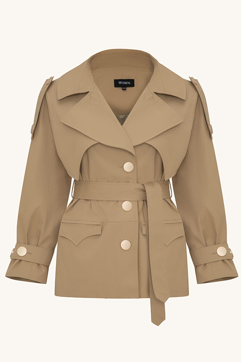 Berry Trench Coat