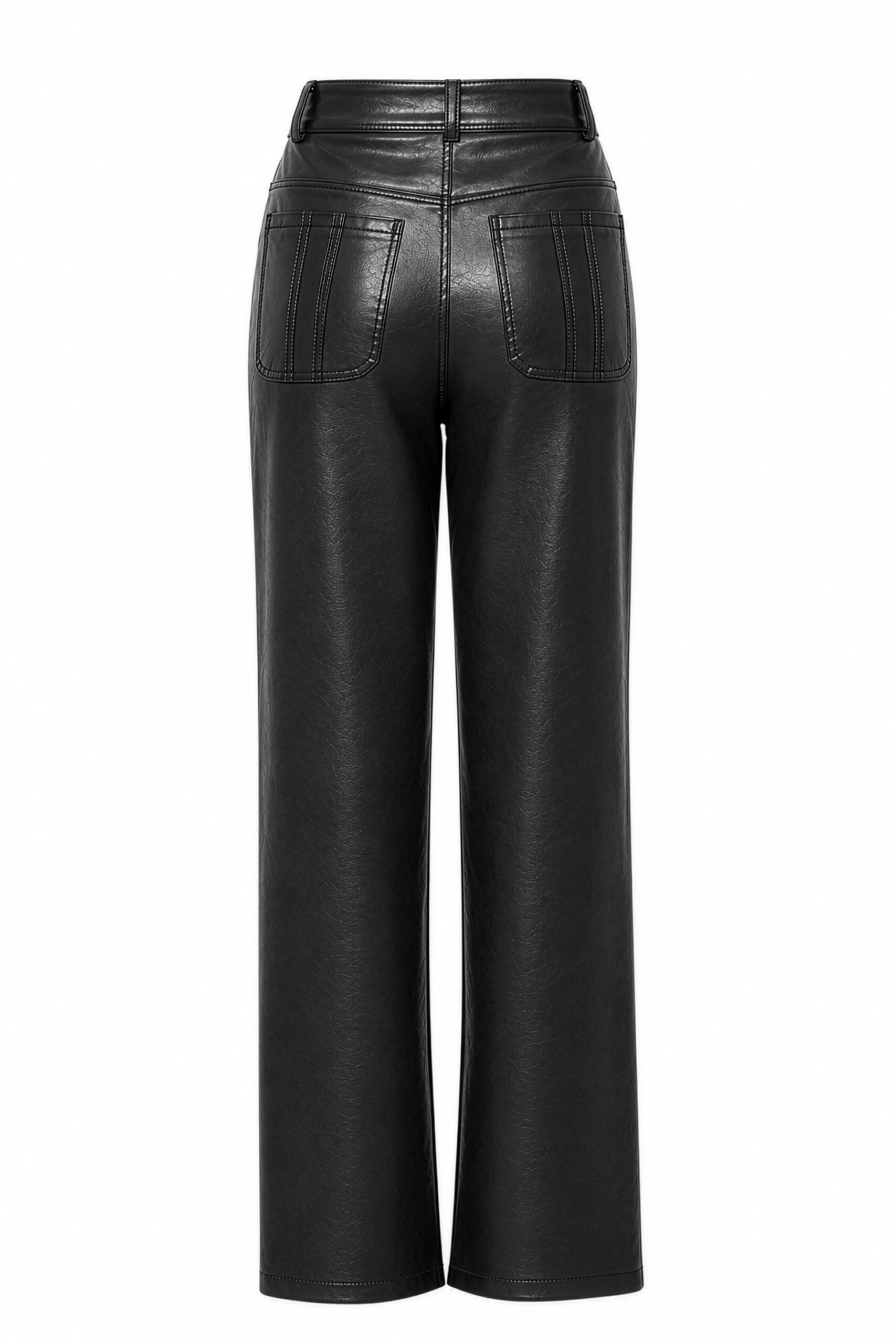 Claya Leather Pant Black - Görsel 3
