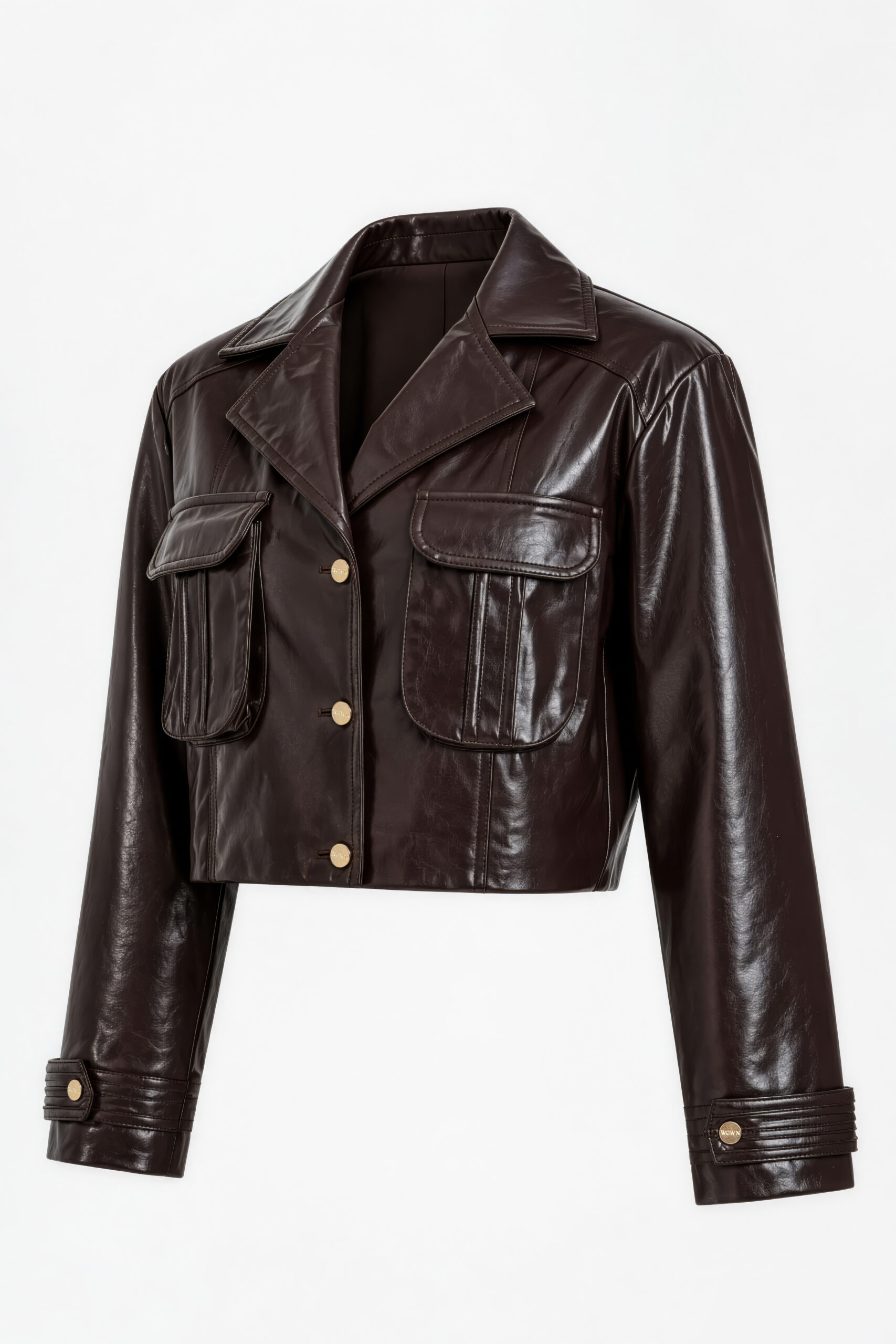 Claya Leather Jacket Brown - Görsel 2