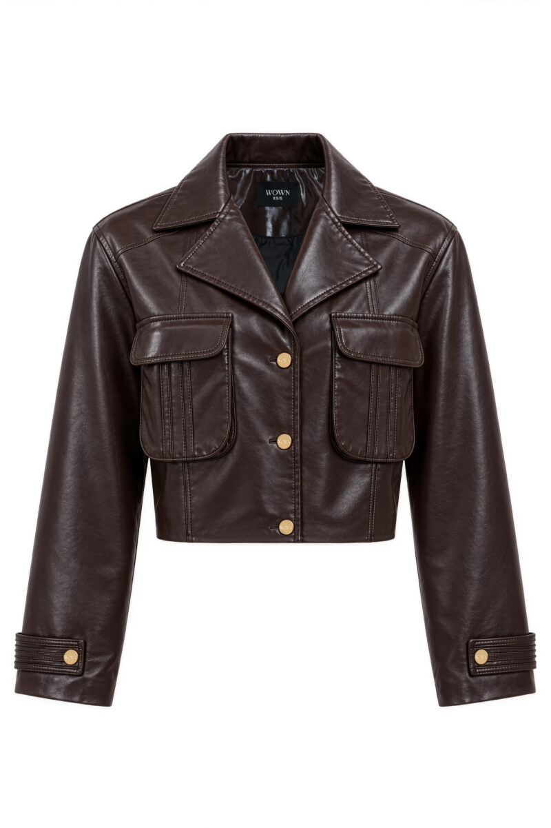 Claya Leather Jacket Brown