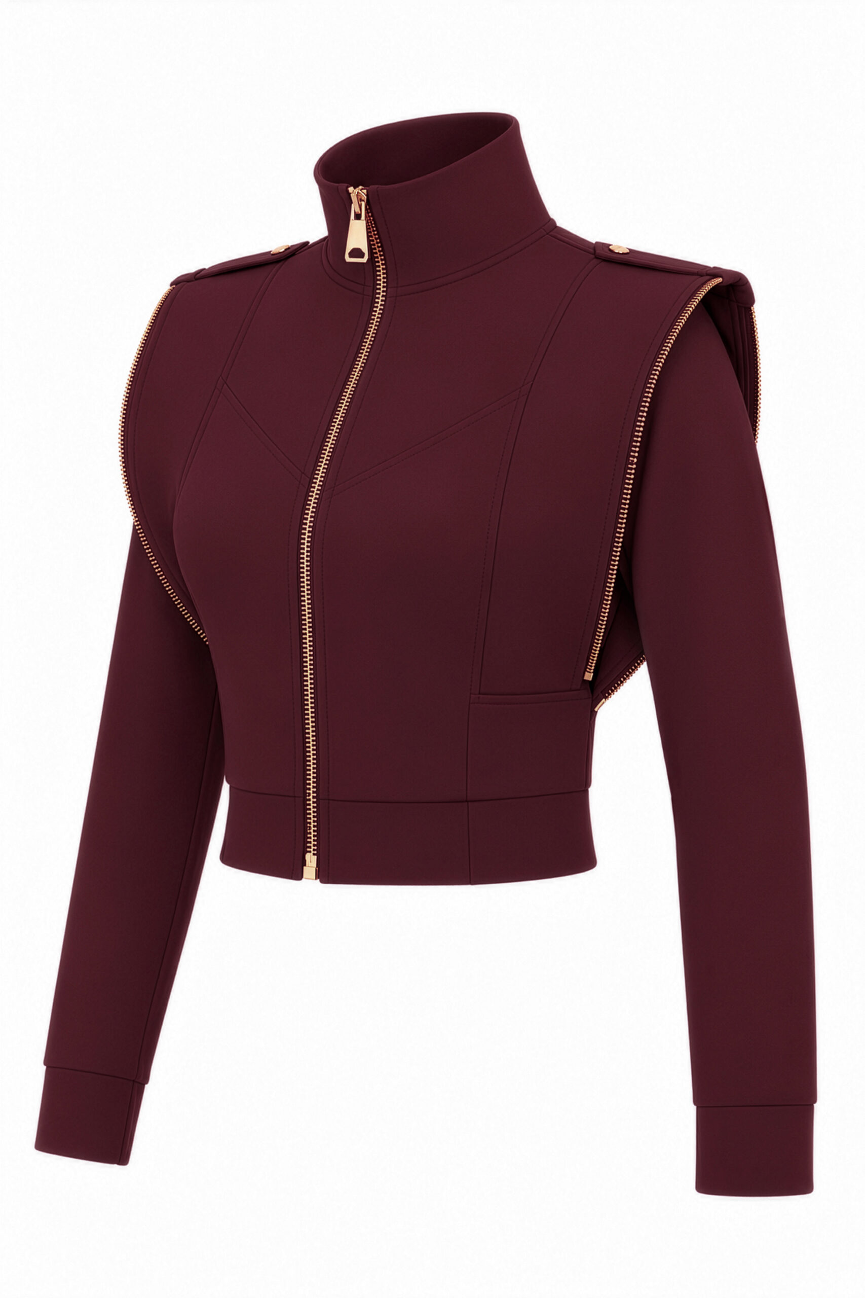 Hope Jacket Burgundy - Görsel 2